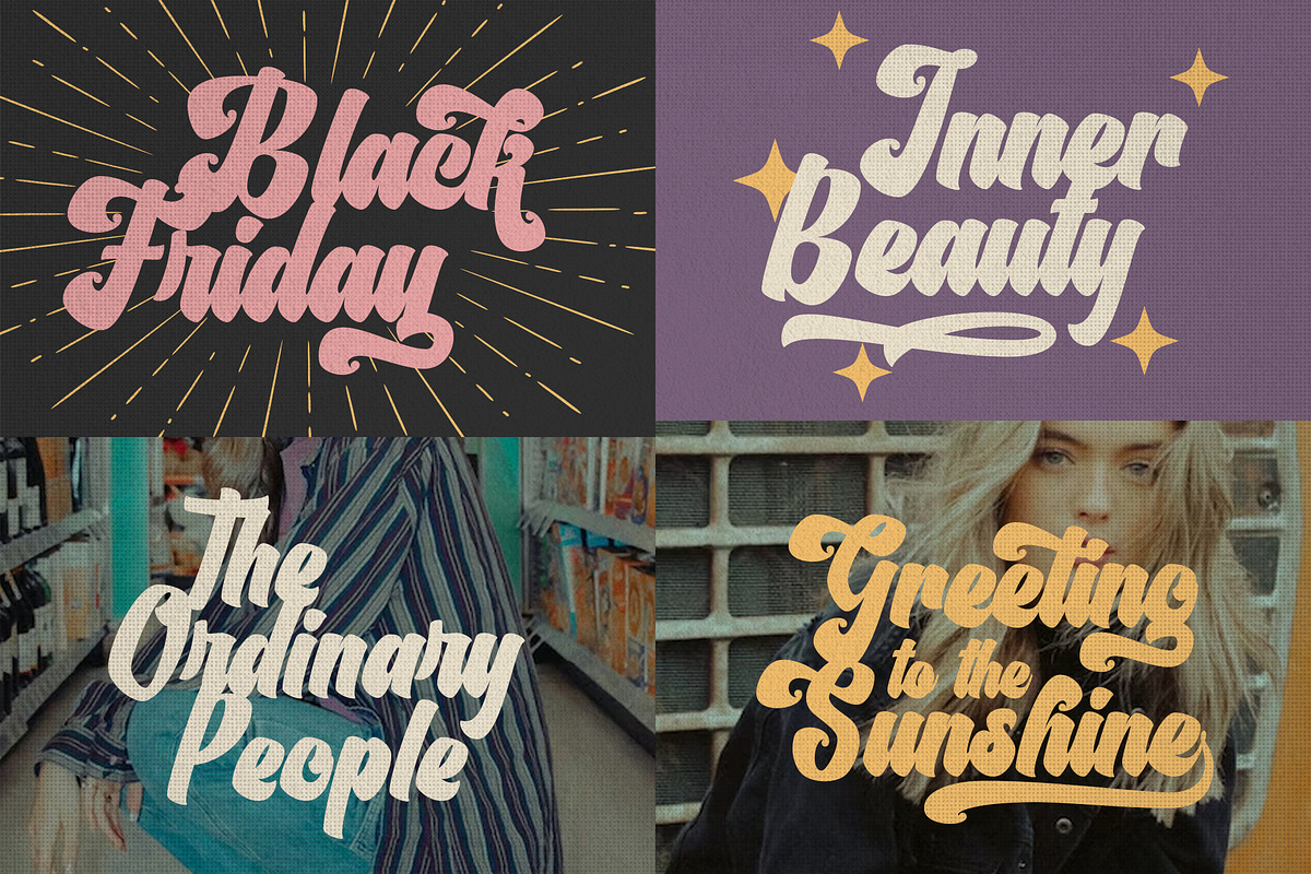 Middle Thread - Retro Font, a Script Font by Maculinc Type (Photo 4 of 11)