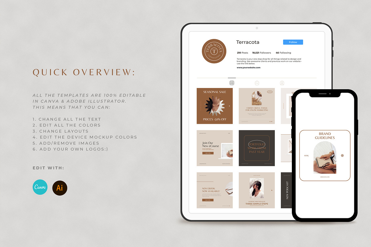 CANVA Instagram Corousel Templates, a Social Media Template by AndrewPixel (Photo 2 of 11)
