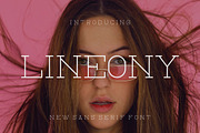 Lineony, a Font by riotama85 (Thumbnail 1 of 6)