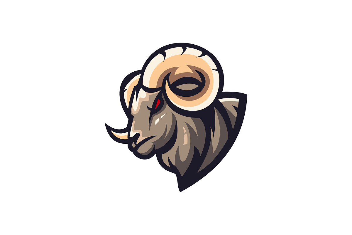 Goat Logo Vector Design, a Branding & Logo Template by majesticlogo