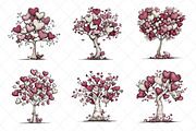 Quirky Valentine Day Tree Clipart, an Illustration by SinaCreation (Thumbnail 3 of 7)