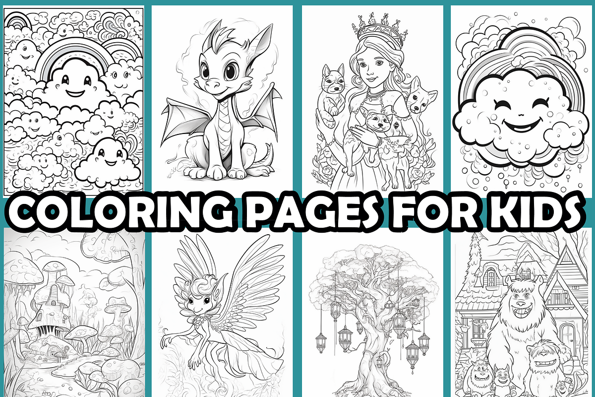 Kids Fantasy Coloring Pages For kids, an Animal Illustration by martinblan (Photo 3 of 4)