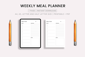 Weekly Meal Planner & Grocery List