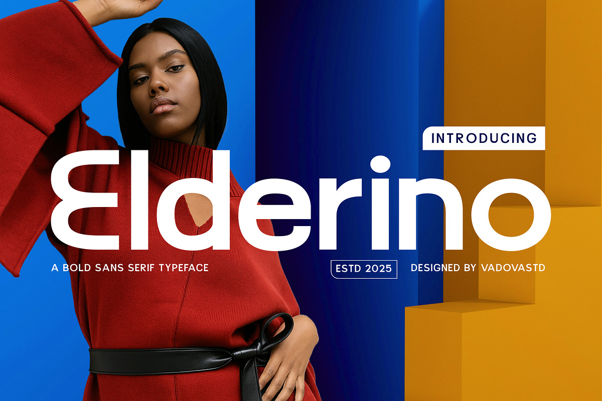 Elderino Bold Sans Serif Font, a Sans Serif Font by Vadovastd (Photo 1 of 7)