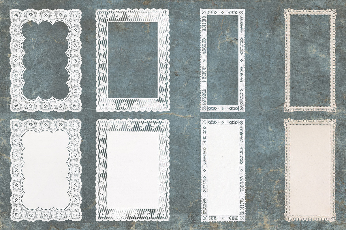 Antique Paper Lace Frames, an Object Graphic by Century Library (Photo 8 of 9)