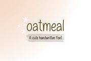 Oatmeal Cute Handwritten Font, a Handwritten Font by Lalava Studio (Thumbnail 1 of 9)
