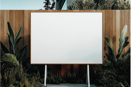 Outdoor billboard with a blank white, a Nature Photo by Sergey Kotenev