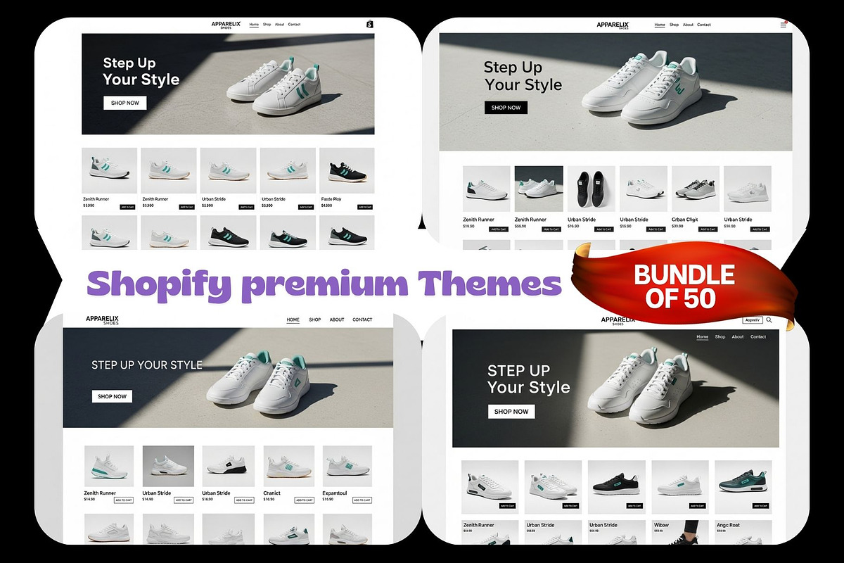 50 Modern E‑Commerce SHOPIFY THEMES, a Shopify Template by Crox Studio | Digital (Photo 22 of 59)
