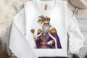 Watercolor Mardi Gras Clipart PNG, an Illustration by Black Bird Studio (Thumbnail 2 of 3)