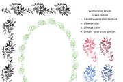 Watercolor cliparts +1 brush, an Object Graphic by Elena Terzi (Thumbnail 3 of 5)
