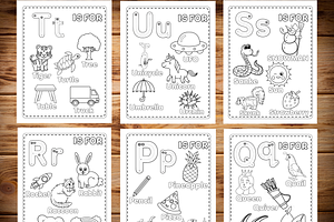 ABC Alphabet Coloring Pages For Kids