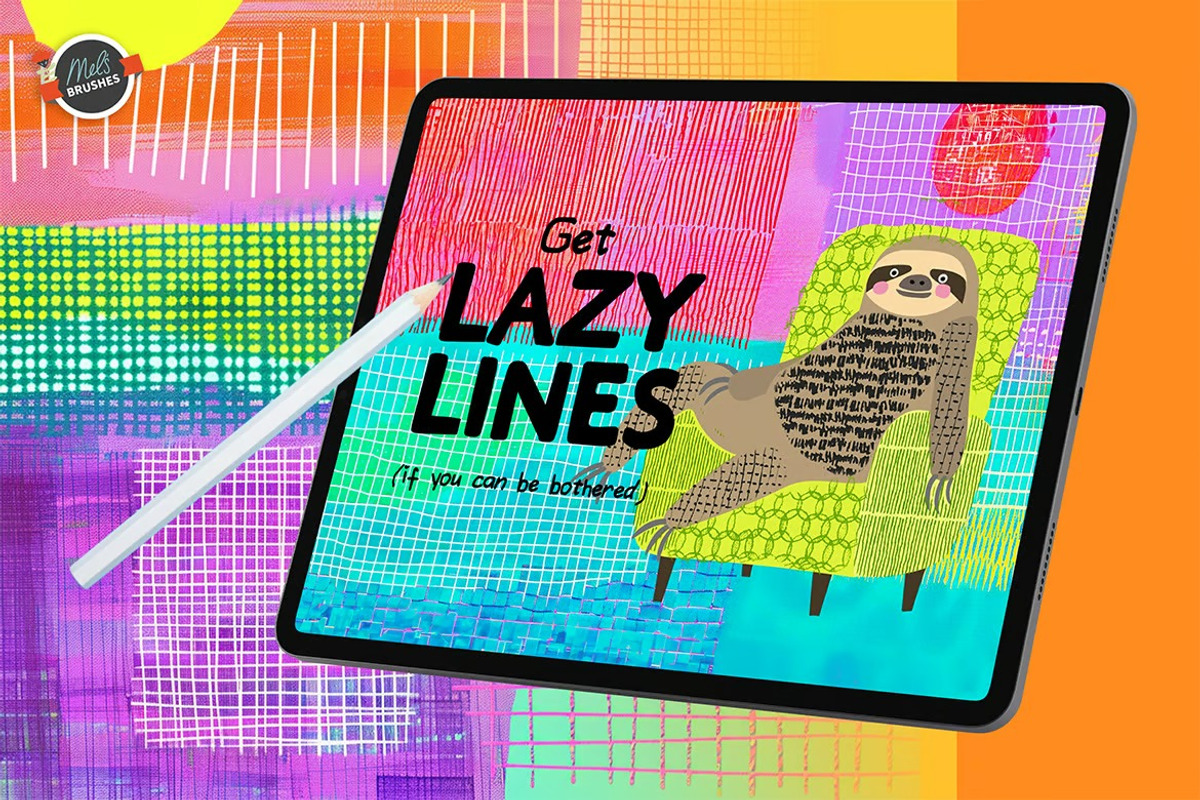 Lazy Lines Procreate Texture Pack, a Brush Add-On by Dimas Rizki Pratama (Photo 8 of 8)
