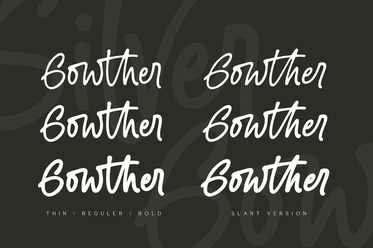 Silver Gowther Marker Font, a Script Font by Ainun Jinan (Photo 2 of 11)