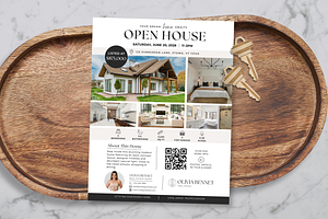 Real Estate Open House Flyer, a Flyer Template by BrandhavenStudio