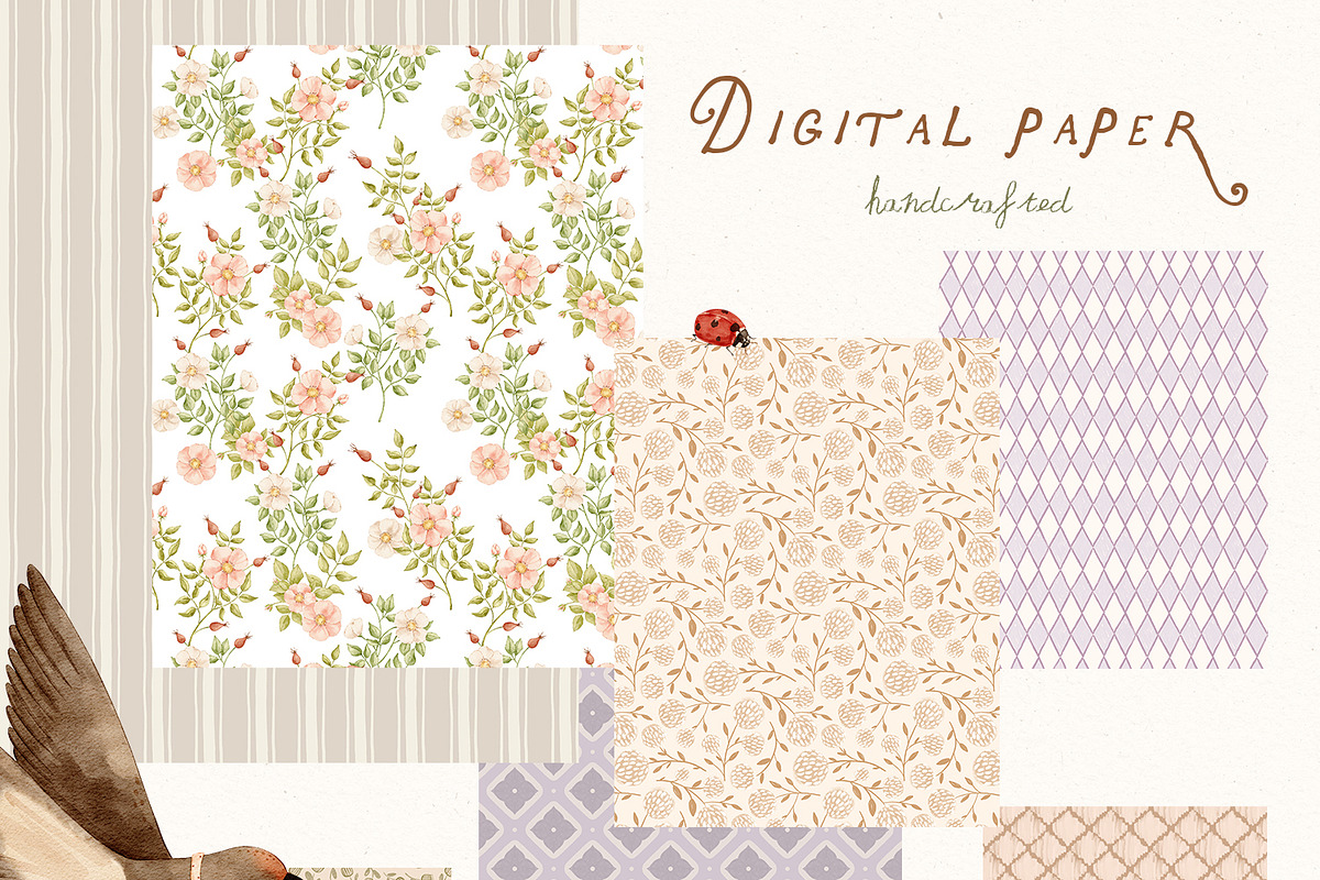 Charming meadow - woodland clipart, a Decorative Illustration by polikarpovaart (Photo 15 of 30)