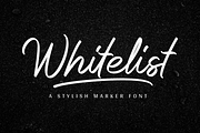 Whitelist - Marker Font, a Script Font by Sibelumpagi Studio (Thumbnail 1 of 14)