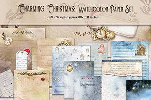 Charming Christmas Vintage Papers