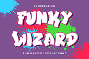 FunkyWizard - Graffiti Display Font, a Symbol Font by AQR Studio (Thumbnail 1 of 9)