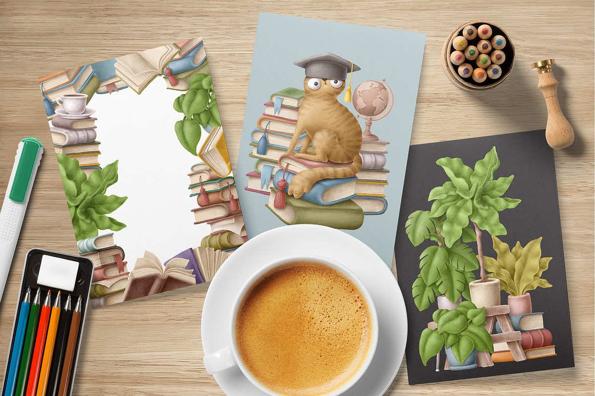 Books clipart bundle, an Education Illustration by Anastasiya Klempach (Photo 14 of 14)