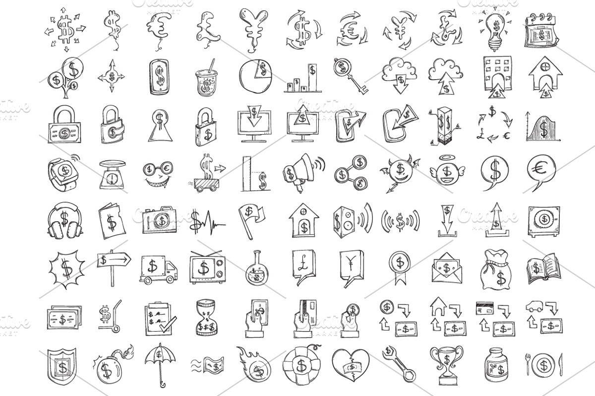 707 Hand Draw doodle icons set, an Outline Icon by TKDoodle (Photo 4 of 17)