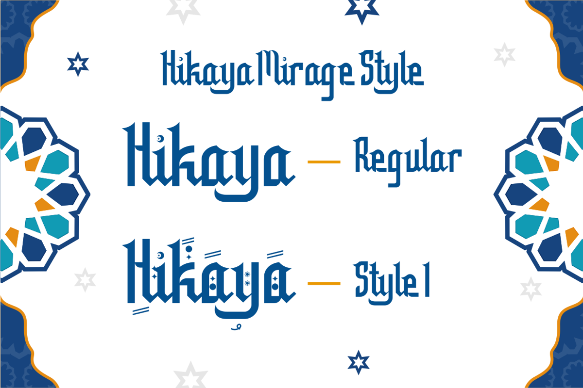 Hikaya Mirage - Arabic Display Font, a Font by PutraCetol Studio (Photo 6 of 11)