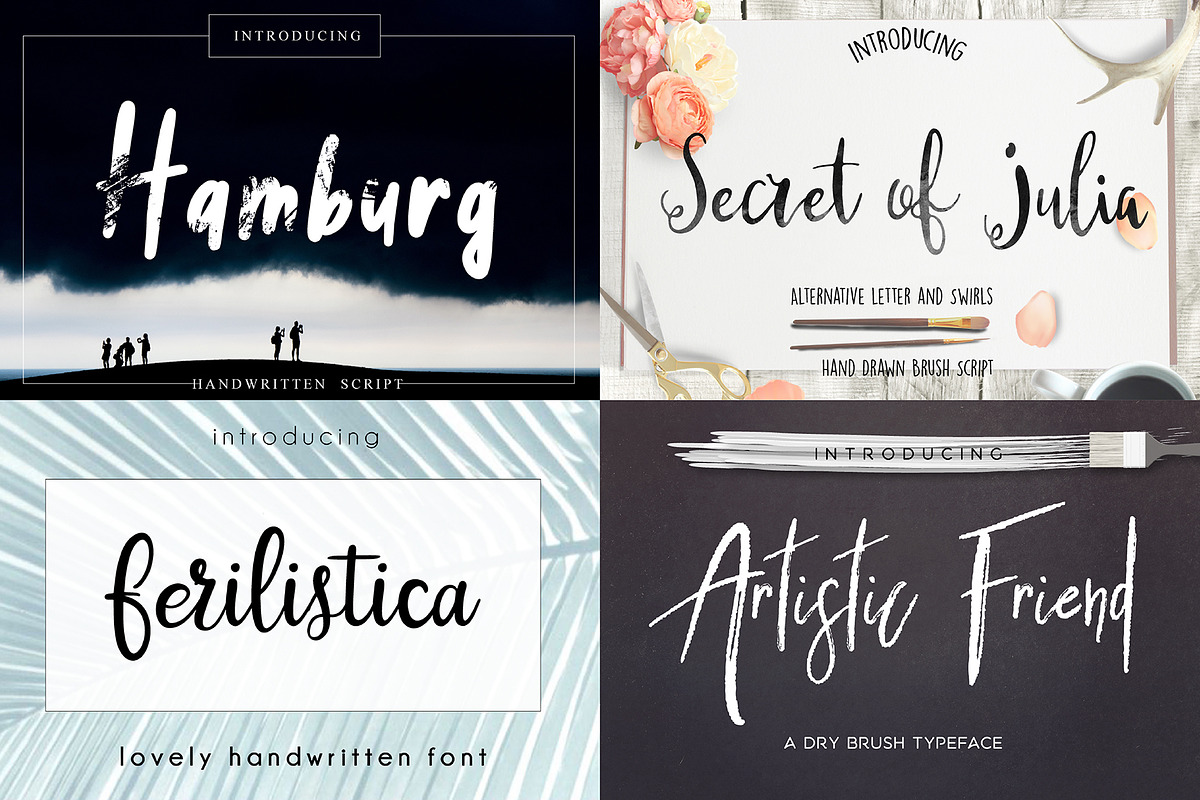 Modern Script Font Bundle