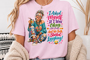 Funny Inspirational Boho Woman PNG, a Person Illustration by Rose Art (Thumbnail 3 of 4)