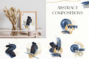 Deep blue watercolor backgrounds, a Texture Graphic by Yuliya Derbisheva (Thumbnail 6 of 14)