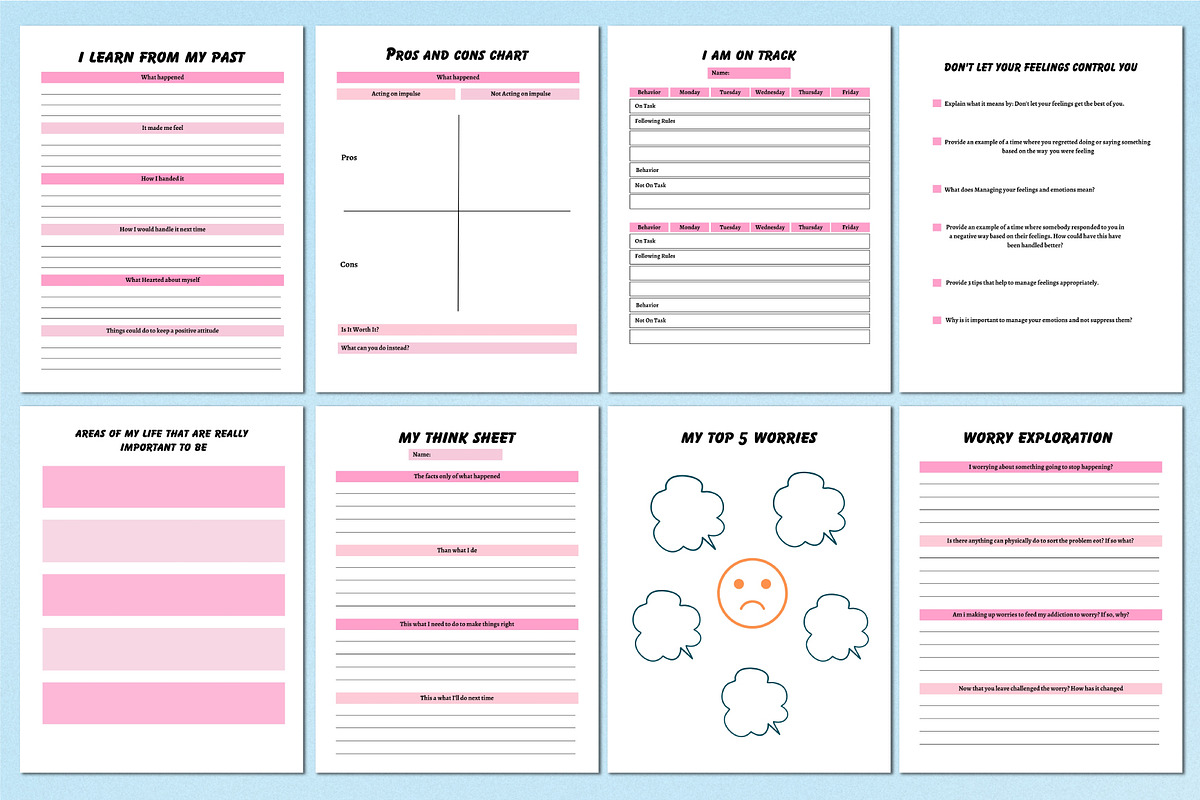 2026 Self Control Activity Book preview 3