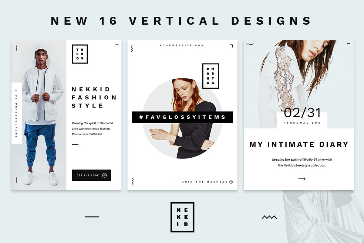 Nekkid - Social Media Booster Pack, a Social Media Template by NordWood (Photo 2 of 9)