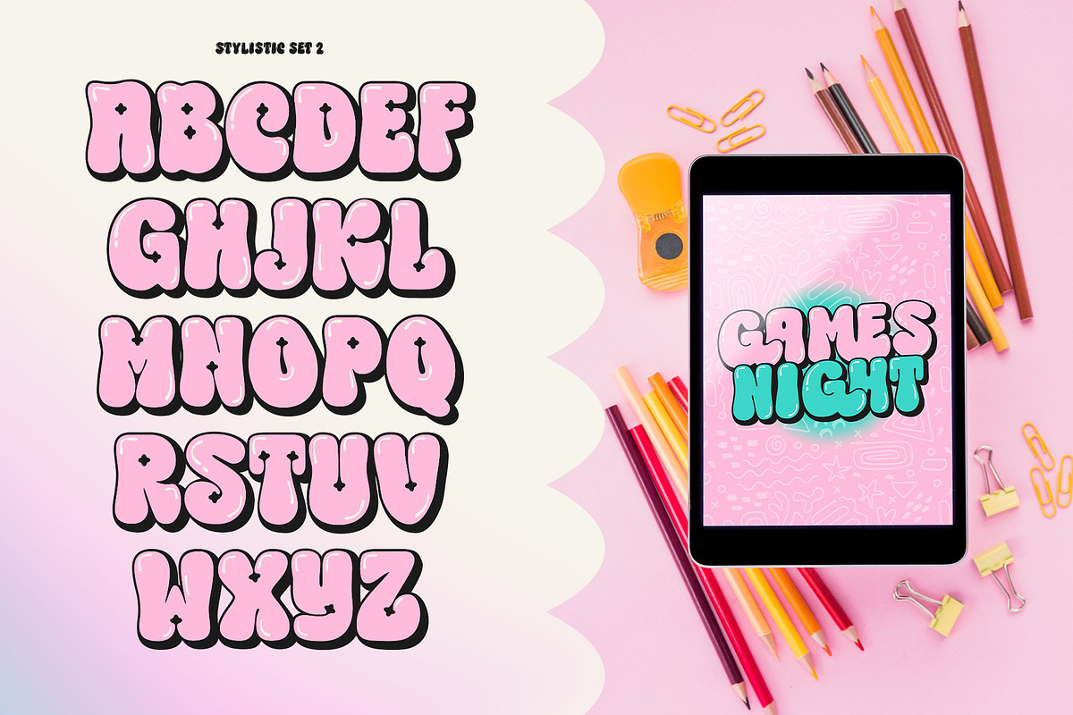 Choret Fudyng Bubble Typeface, a Symbol Font by alit design (Photo 11 of 25)