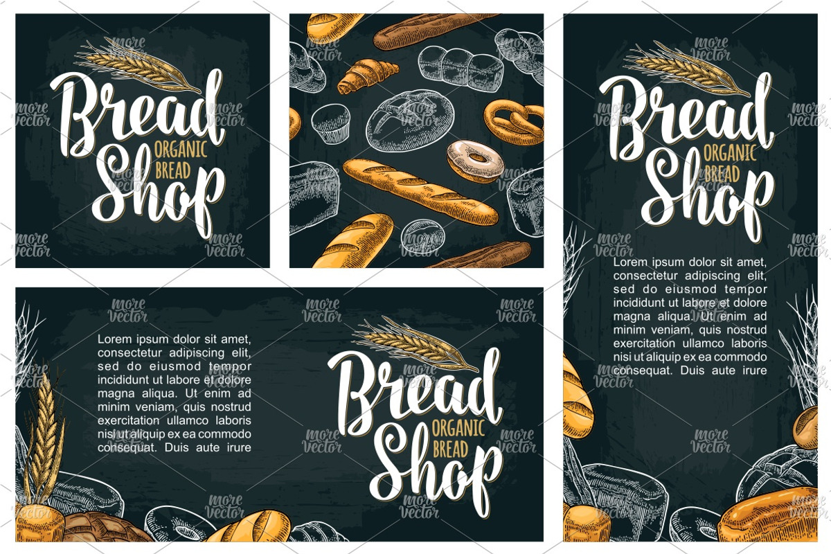 Bundle bakery, bread, a Food Illustration by MoreVector (Photo 5 of 10)
