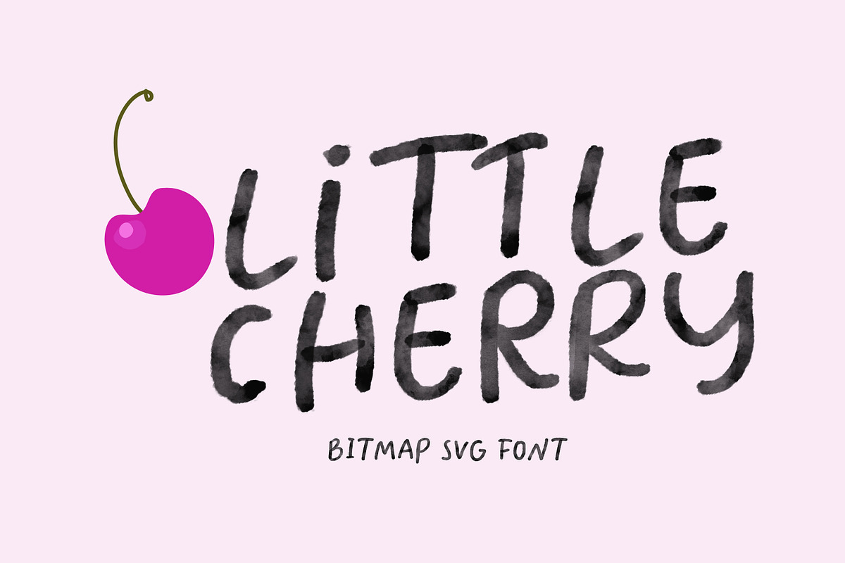 Little Cherry SVG watercolor font, a Font by Art pages (Photo 7 of 7)