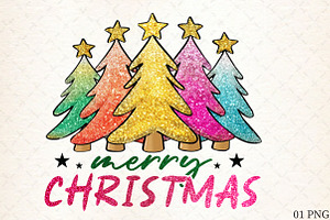 Merry Christmas PNG Sublimation, an Illustration by Libby Wishes