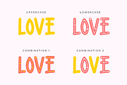 Cute Lovers - a display font, a Handwritten Font by Beautypes (Thumbnail 5 of 6)