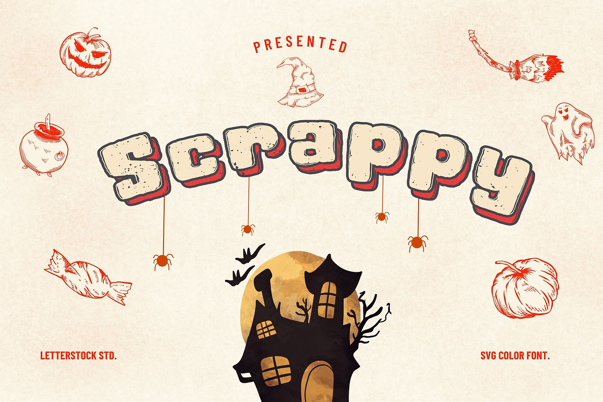 Scrappy, a Sans Serif Font by LetterStock (Photo 1 of 5)