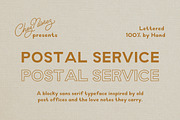 POSTAL SERVICE: Love Letters, a Font by Chez Núñez (Thumbnail 1 of 5)