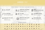 Professional Resume Template Bundle, a Resume Template by HIRED Design Studio (Thumbnail 8 of 13)