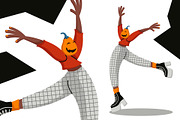 Halloween Characters & Gift Cards, a Seasonal Illustration by Panna Limon Store (Thumbnail 5 of 9)
