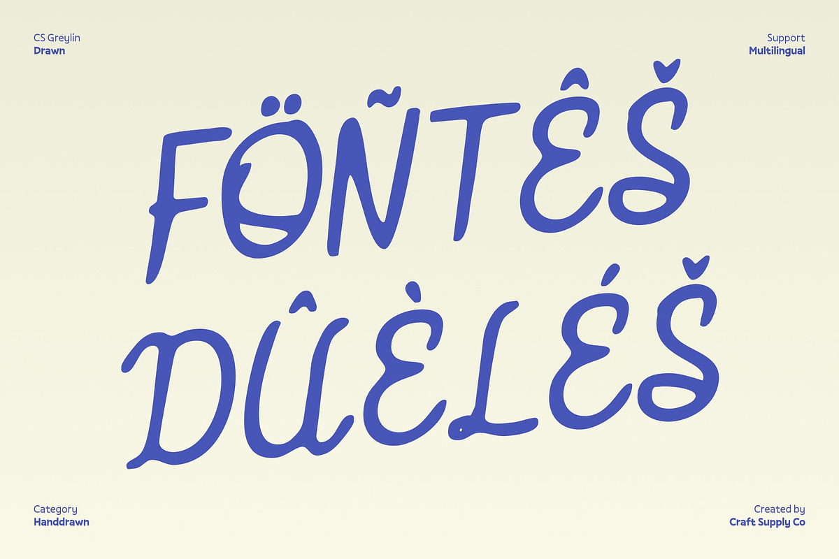 CS Greylin Drawn, a Script Font by Craft Supply Co. (Photo 7 of 8)