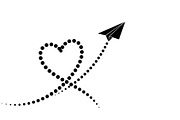 Paper Airplane Heart SVG Bundle, an Illustration by jahid234 (Thumbnail 26 of 31)