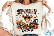 Spooky Vibes Highland Cow PNG, a Seasonal Illustration by Daily.Designs (Thumbnail 2 of 5)
