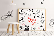 Dogs Playing, an Animal Illustration by Baksiabat (Thumbnail 7 of 8)