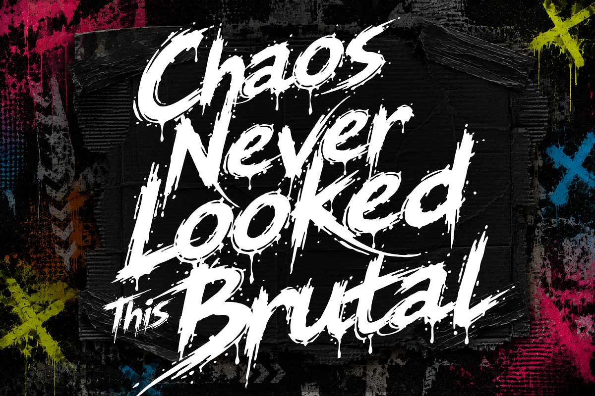 ShycoBlaze – Metal Skate Rock & Punk, a Handwritten Font by HypeWorksCo (Photo 4 of 13)