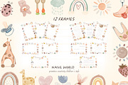 Naive word, Newborn children PNG., a Decorative Illustration by Hello My Print (Thumbnail 2 of 9)