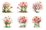 Whimsical daisy flower Clipart Bun, an Illustration by Designworld (Thumbnail 2 of 6)
