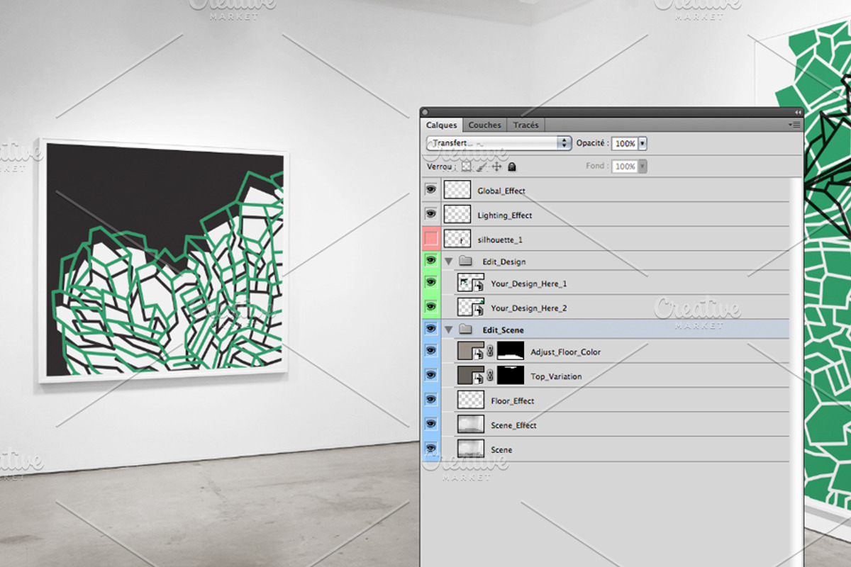 Gallery Exhibition Mockup - 04, a Print Template by Formelier (Photo 3 of 4)