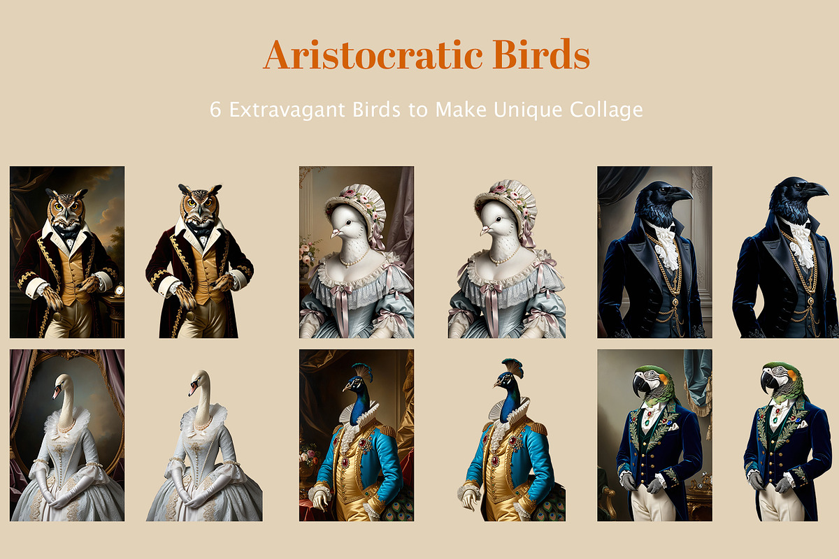 Aristocratic Vintage Collection, an Animal Illustration by Flo Sacred Art (Photo 8 of 10)