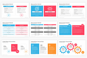 Mission - Vision PowerPoint Diagrams