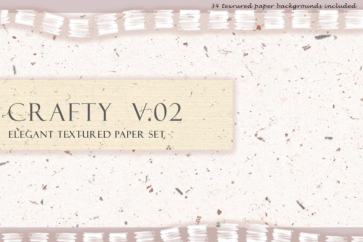 Crafty V.2 Elegant Textured Paper, a Texture Graphic by Liquid Amethyst Art (Photo 1 of 6)
